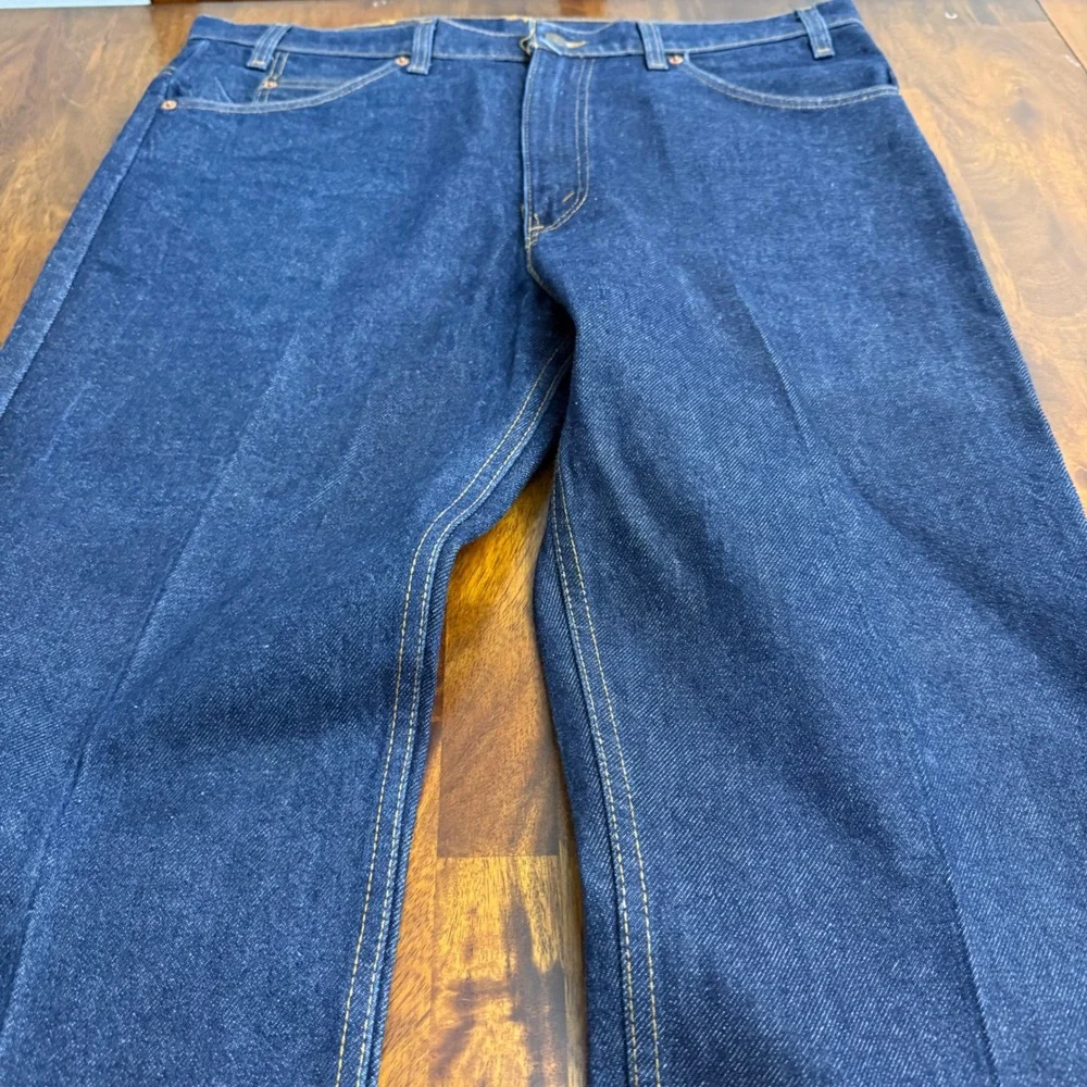 Vintage Levis 517 Orange Tab Jeans Mens 38x31* Dark Wash Bootcut Made in USA